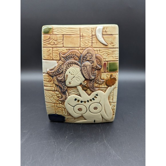 Bare Breast Woman Ceramic Vase - Picture 5 of 12